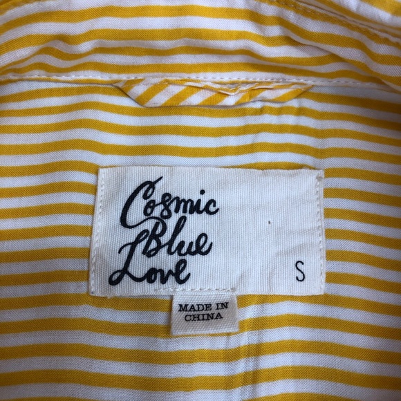 Cosmic Blue Love Yellow Stripe Tunic - Picture 10 of 16